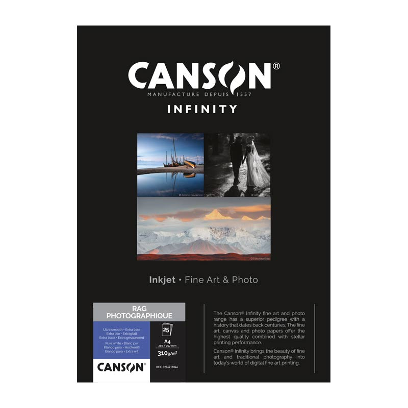 Canson Infinity Rag Photographique gr310  A4x10