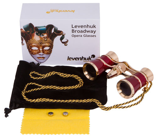 Binocolo da teatro Levenhuk Broadway 325F (con luce LED e cordoncino da collo)