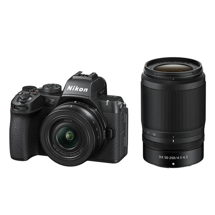 Nikon Z50II + SD Lexar 128GB - Varie Configurazioni - Garanzia 6 anni Nital - 16-50mm f/3.5-6.3 VR + 50-250mm f/4.5-6.3 VR + SD Lexar 128GB
