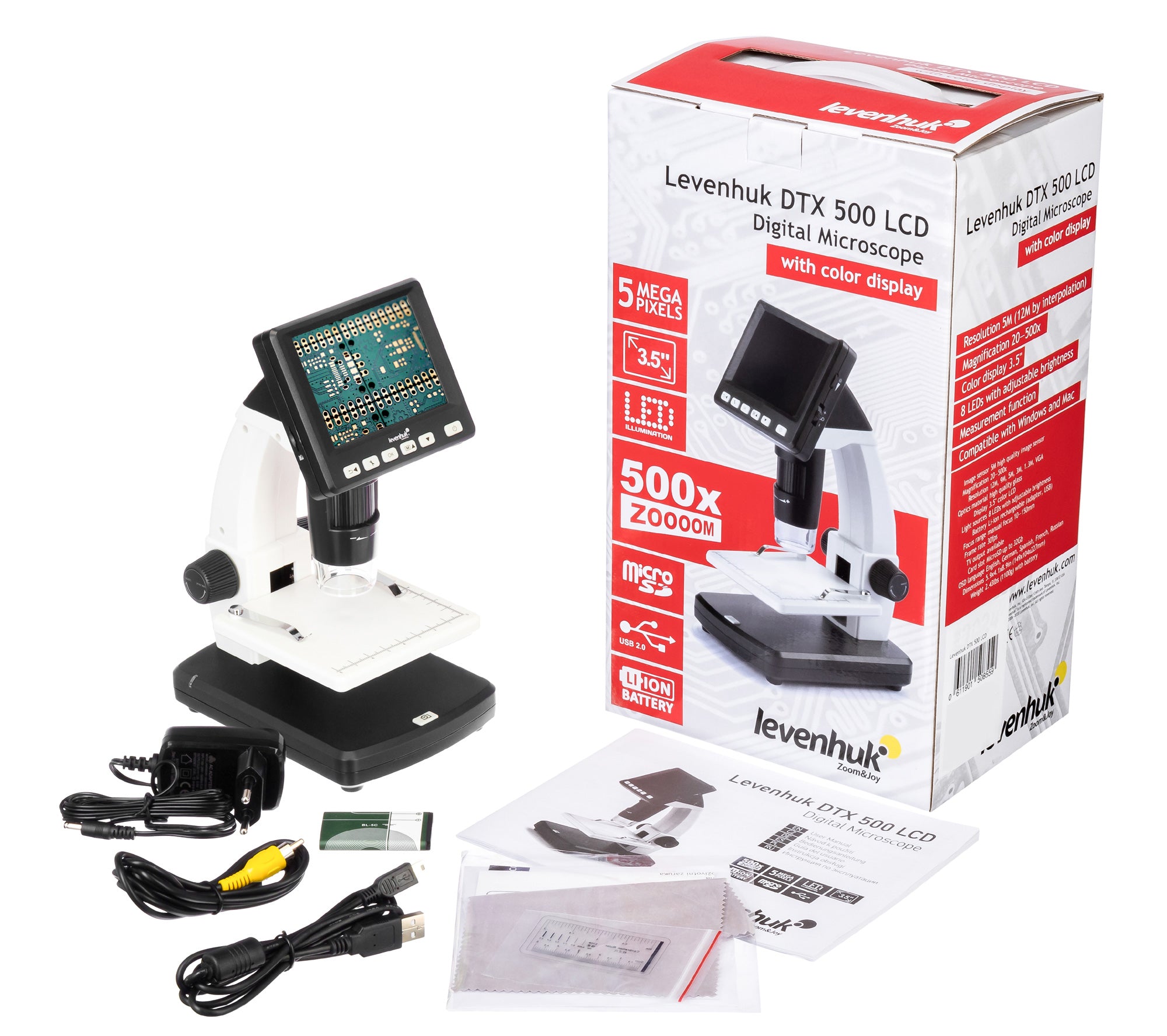 Microscopio digitale Levenhuk DTX 500 LCD
