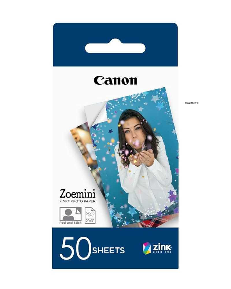 Canon Carta Fotografica Zink Colore - 20 o 50 Fogli