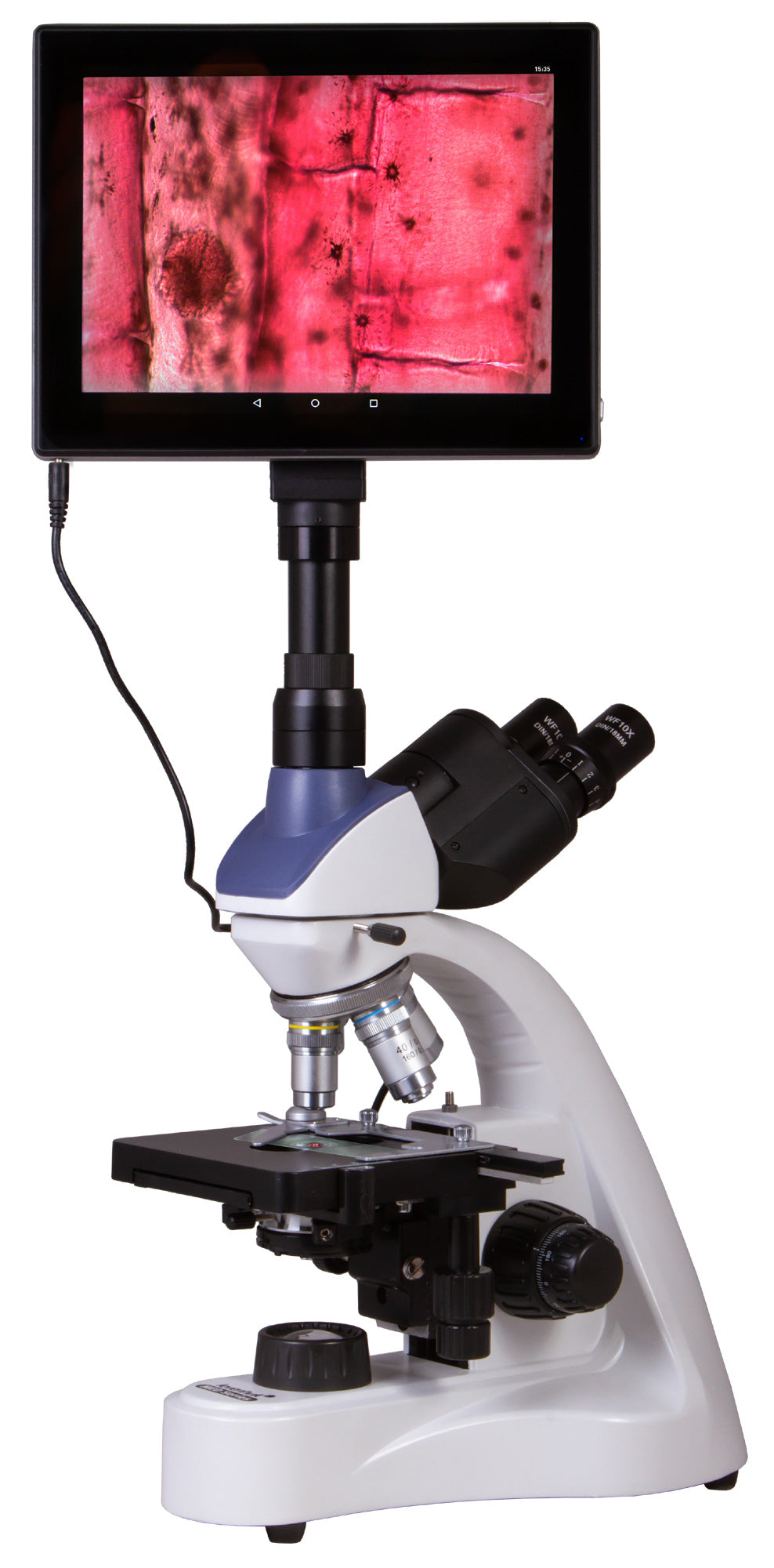 Microscopio trinoculare digitale Levenhuk MED D10T LCD