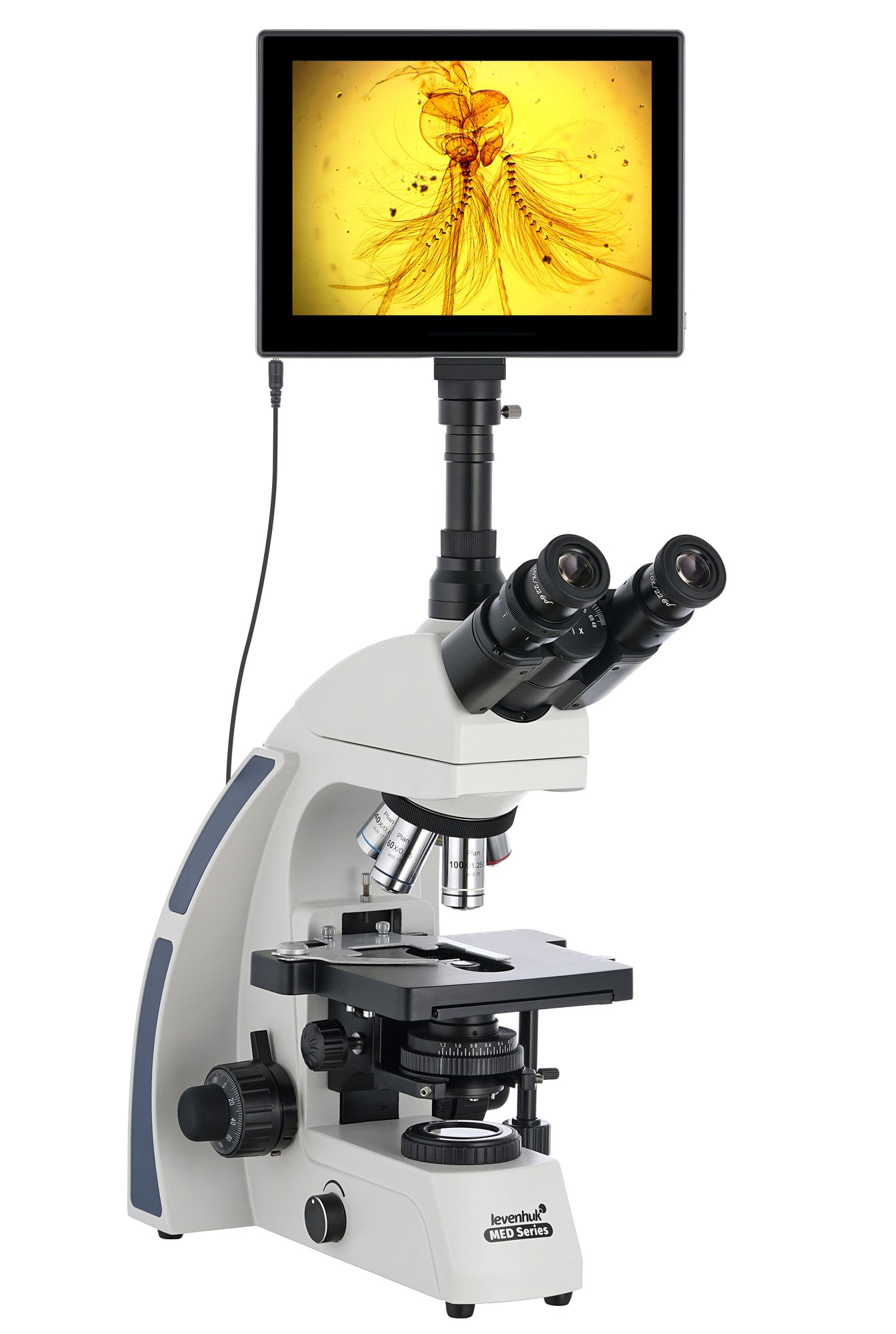 Microscopio trinoculare digitale Levenhuk MED D40T LCD
