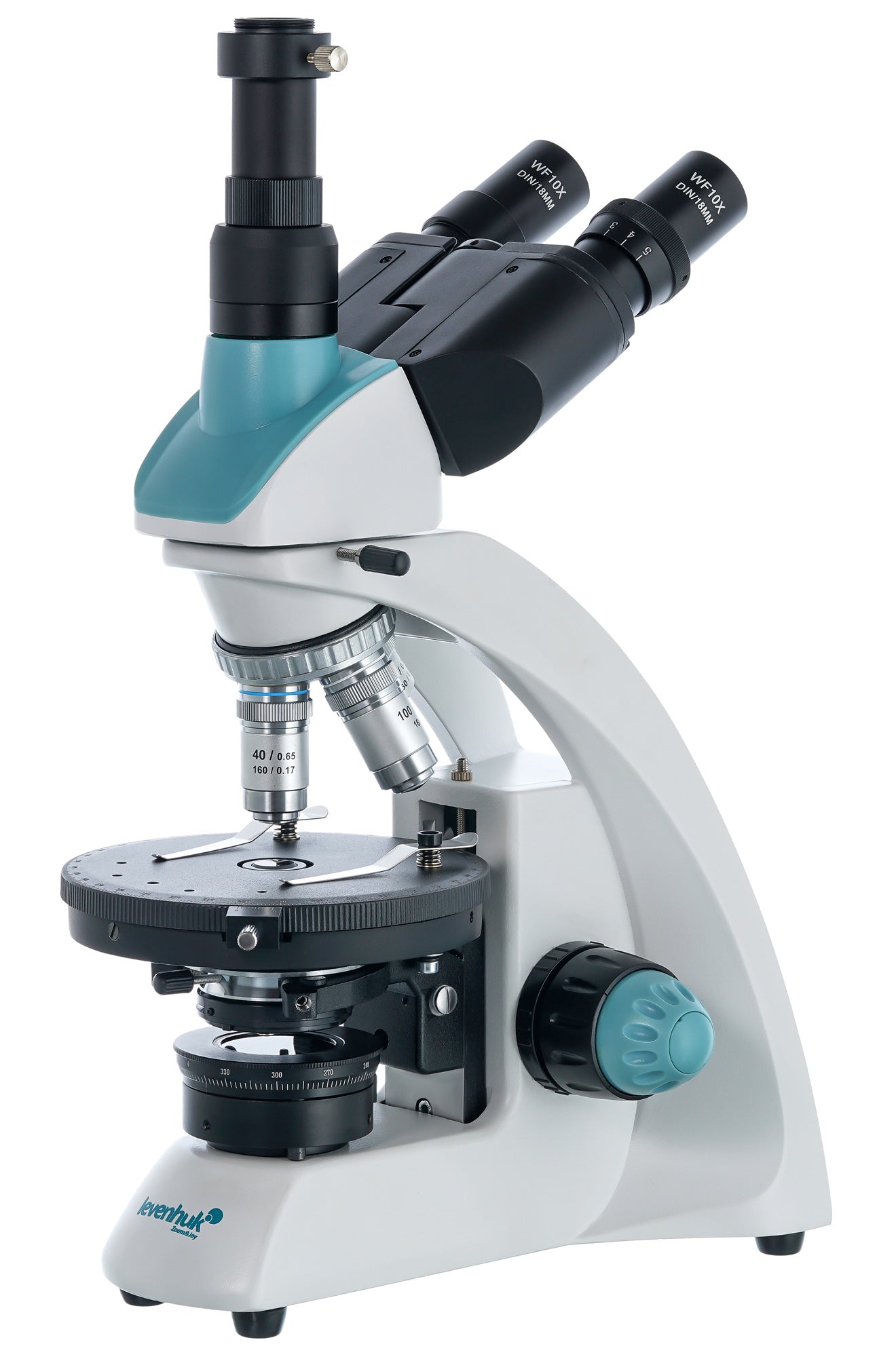 Microscopio trinoculare Levenhuk 500T POL