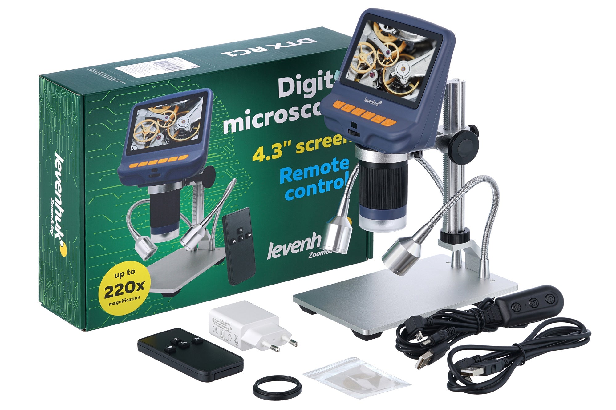 Microscopio con telecomando Levenhuk DTX RC1