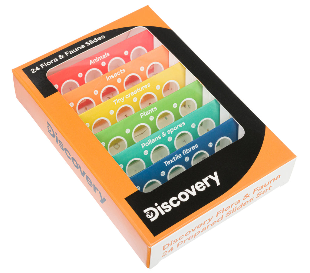 Discovery Flora & Fauna Set con 24 vetrini preparati
