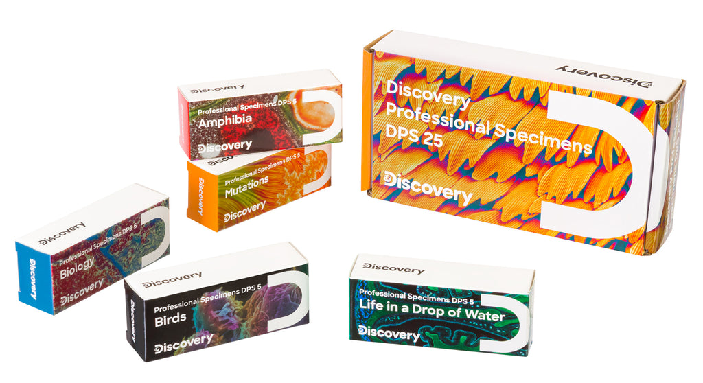 Set di micropreparati Discovery Prof DPS 25. “Biologia, uccelli, ecc.”