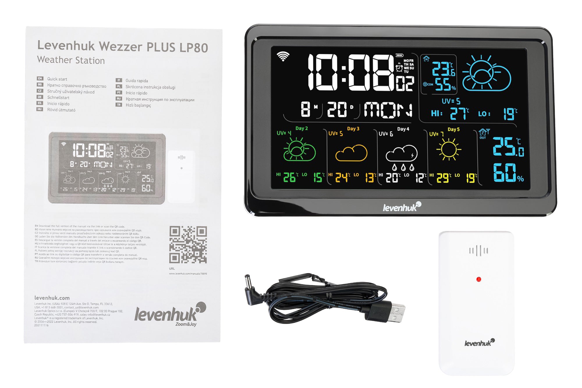 Stazione meteo Levenhuk Wezzer PLUS LP80