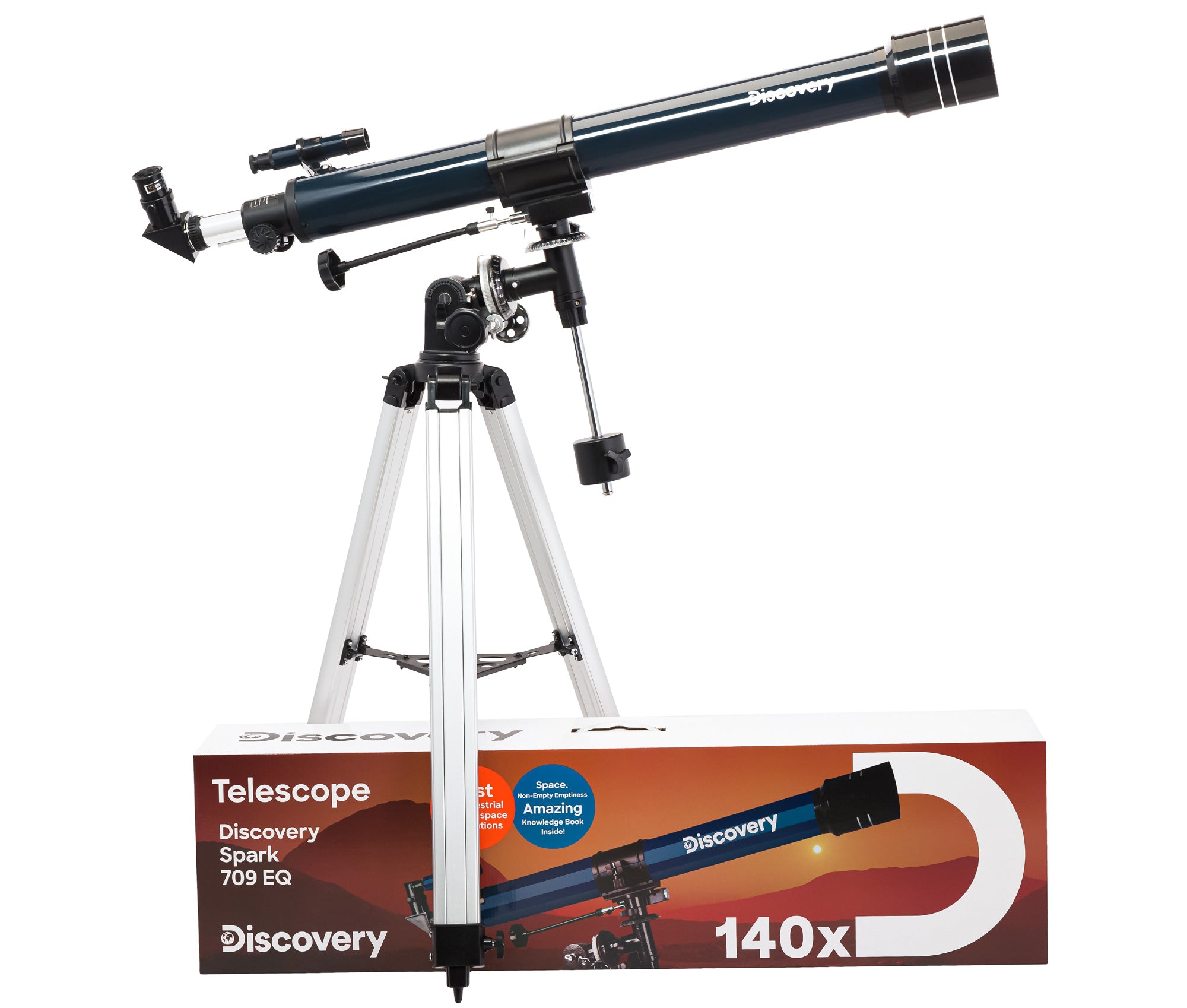 Telescopio Discovery Spark 709 EQ con libro