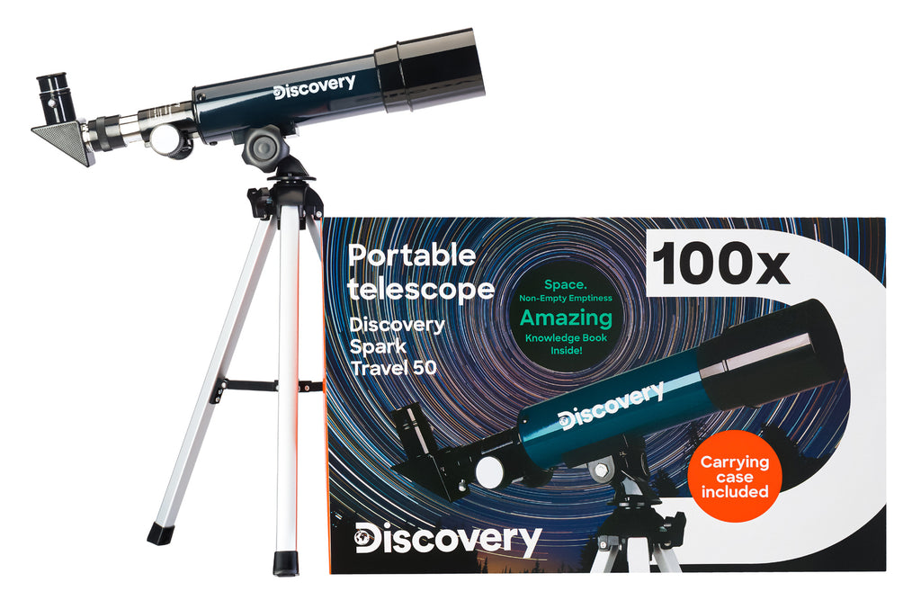 Telescopio Discovery Spark Travel 50 con libro