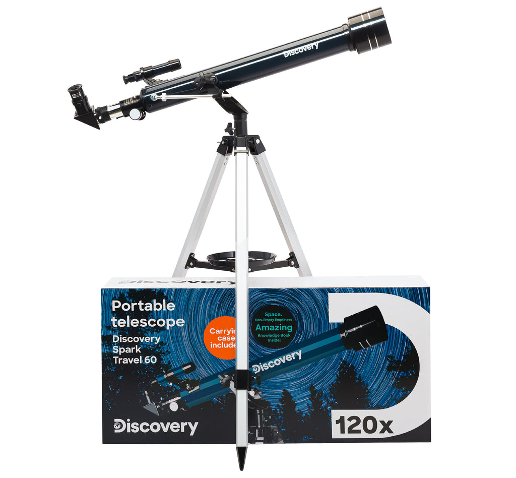 Telescopio Discovery Spark Travel 60 con libro
