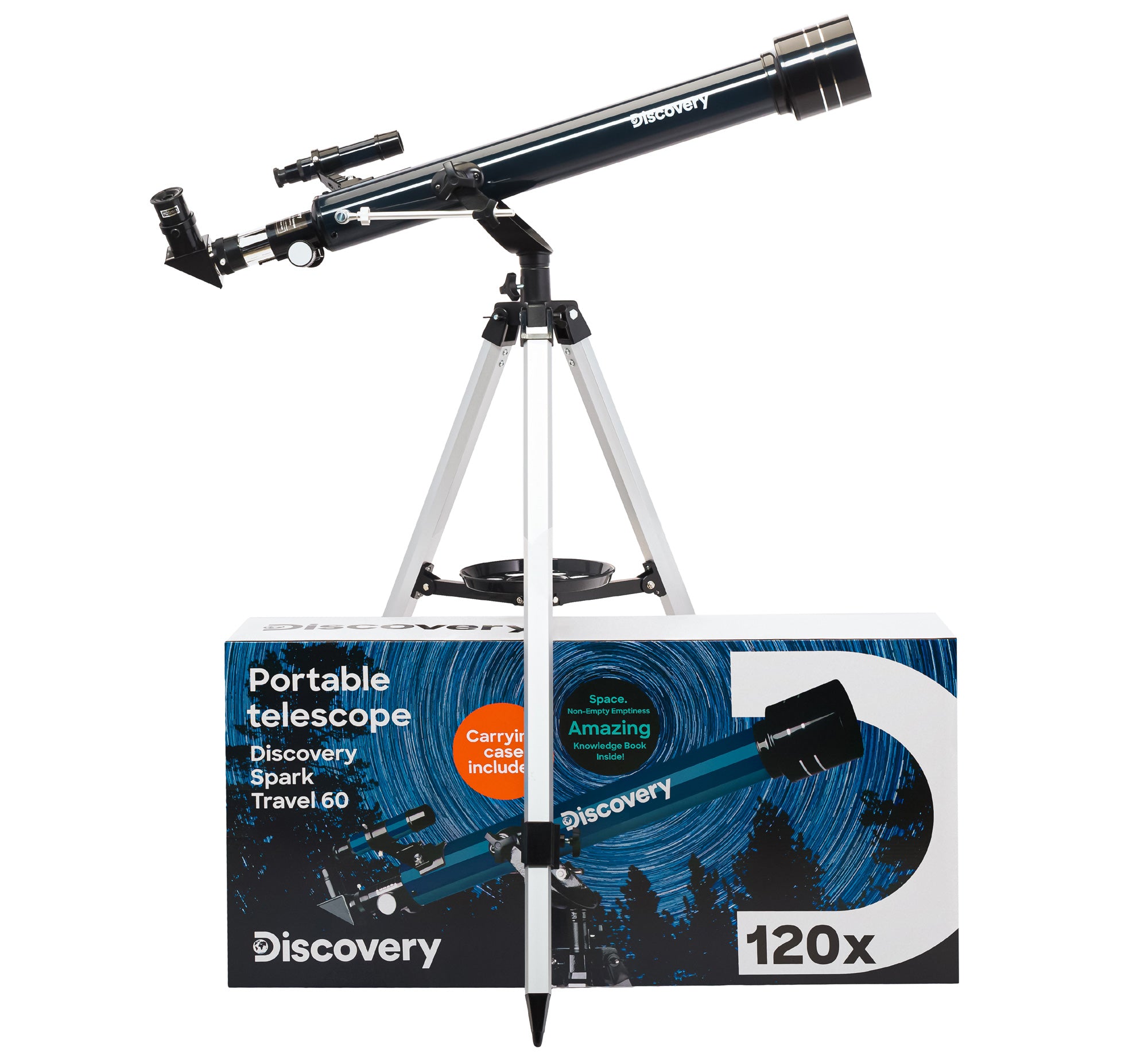 Telescopio Discovery Spark Travel 60 con libro