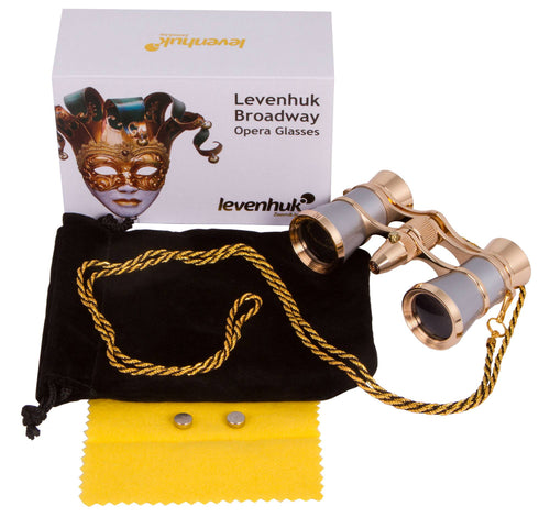 Binocolo da teatro Levenhuk Broadway 325F (con luce LED e cordoncino da collo)
