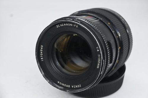 Bronica 150 mm F 4 con Paraluce