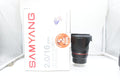 Samyang 16mm f/2 X Fujifilm