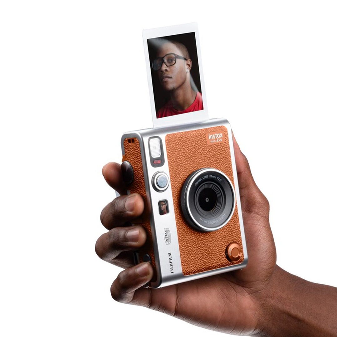Fujifilm Instax Mini Evo HYBRID Brown - Garanzia Fujifilm Italia