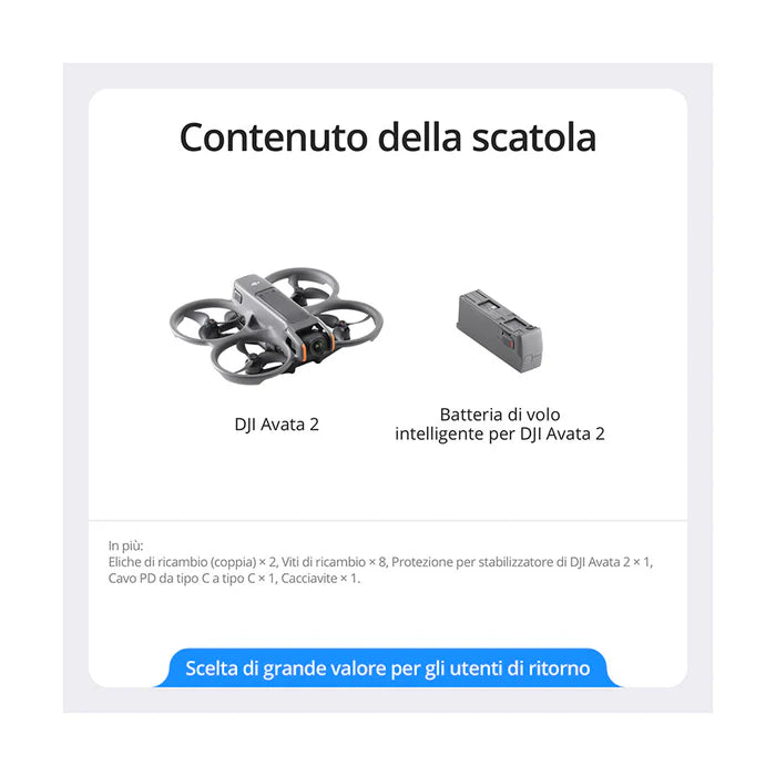 DJI Avata 2 - Garanzia DJI - Varie Configurazioni