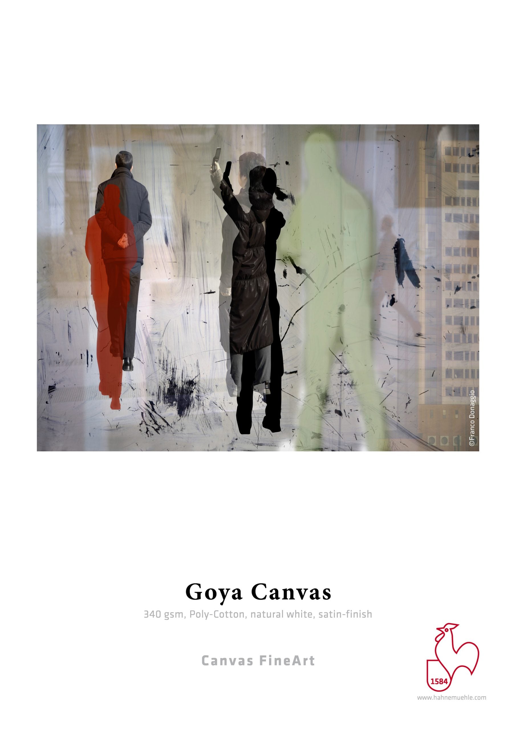 Hahnemuhle Canvas Goya Satin gr340  cm112x12m