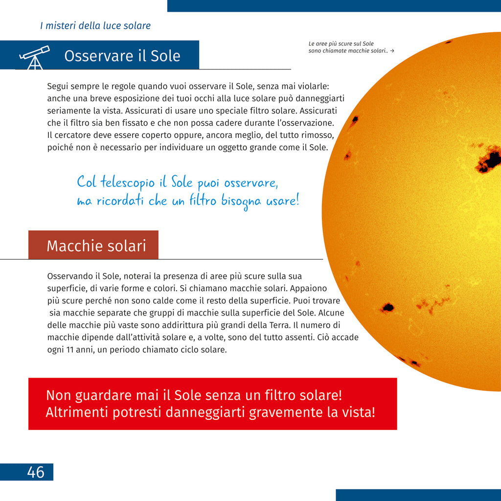 Spazio. Vuoto non-vuoto. Libro educativo