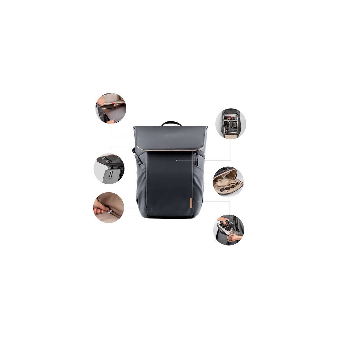 Pgytech Cb-063 Onego Air Backpack 25 L Obsidian Black