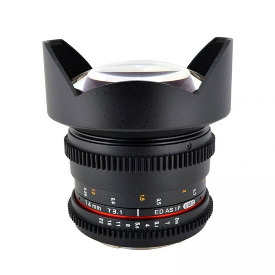 Samyang 14mm T3.1 ED AS UMC VDSLR - Garanzia Fowa Cine Lens