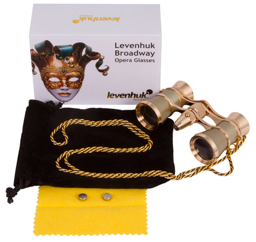 Binocolo da teatro Levenhuk Broadway 325F (con luce LED e cordoncino da collo)